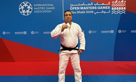 Вахтанг Сохадзе завоевал серебряную награду Open Masters Games Abu Dhabi 2026 по дзюдо